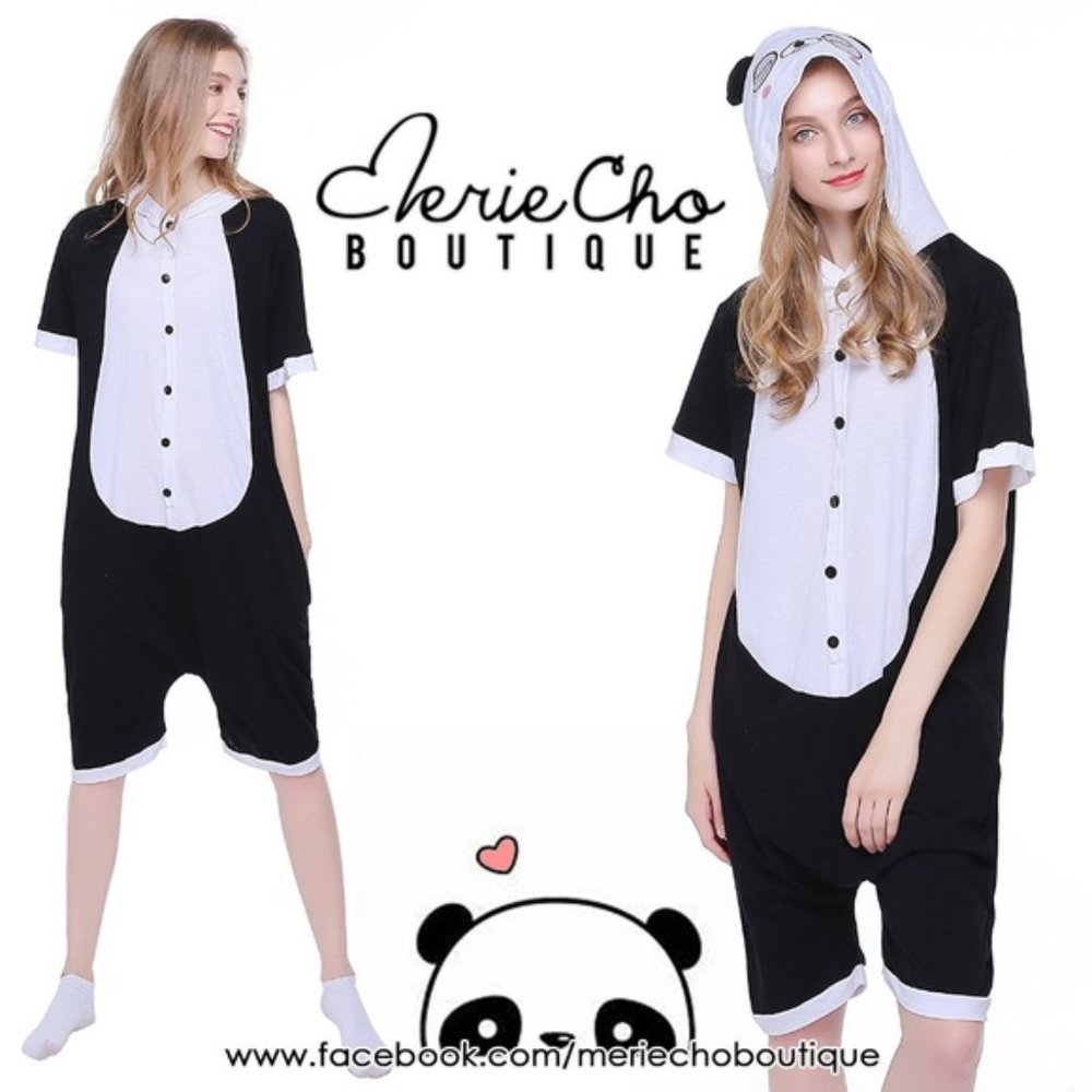 Pijama mameluco de Short Panda